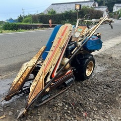 イセキ　バインダー　1条刈り3馬力　RL30 動力刈取機 バインダ 歩行 結束型 刈取 稲刈 宮崎 簡易始動動画ありの画像