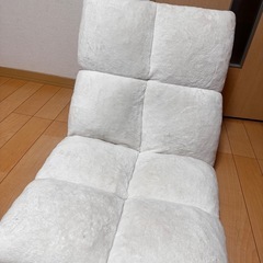 コンパクト リクライニング座椅子 低反発 もこもこタイプの画像