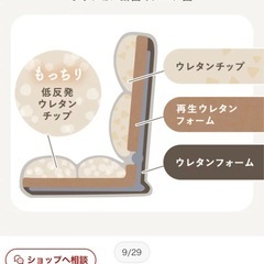 コンパクト リクライニング座椅子 低反発 もこもこタイプの画像