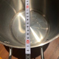 寸胴鍋とパスタざるのセットの画像
