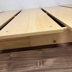 ダブルベッド ベッドフレーム すのこの画像