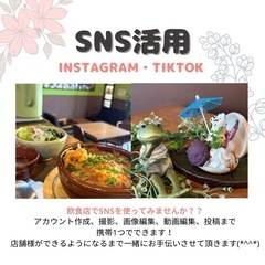 【Instagram、tiktok】snsの活用のお手伝いをさせ...