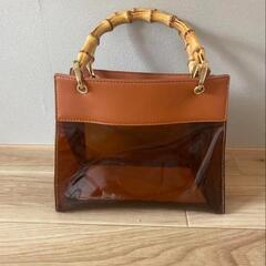 バンブーハンドル トートバッグの画像