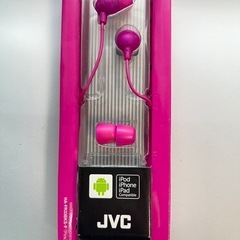 開封新品 ビビッド ピンク イヤホン JVC ケンウッドの画像