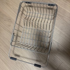 IKEAステンレス水切りラック（伸縮式）の画像