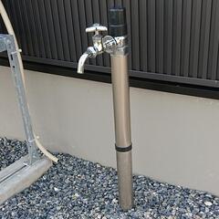 外の水道を新しい水栓柱に交換します😆🎵