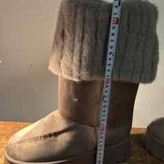 通販で買った厚底ムートン風ブーツ サイズ39の画像