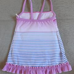 Piko 水着 110cm ピンク/青のストライプの画像