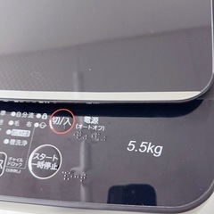 2021年製　美品ハイセンス 全自動 洗濯機 5.5kg の画像