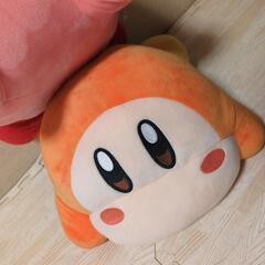 星のカービィ★-いっしょにねんねカービィとワドルディBIGぬいぐるみ-の画像