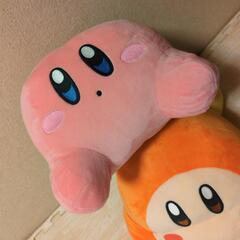 星のカービィ★-いっしょにねんねカービィとワドルディBIGぬいぐるみ-の画像