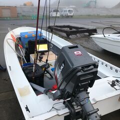  湘南高圧タンク工業　パーフェクター13　PF13　8馬力船外機付き　カートップボートの画像