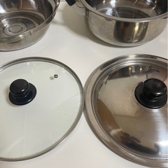 蓋付き鍋  2個セットの画像
