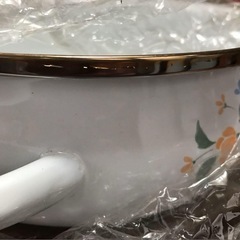フルール　ジャンボ卓上鍋&加温トレー ホーロー 両手鍋 卓上鍋の画像