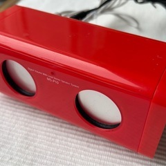 JASTTIX MS-P10 レッド ステレオミニスピーカーの画像