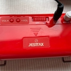 JASTTIX MS-P10 レッド ステレオミニスピーカーの画像