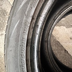 235/50R18 BRIDGESTONE タイヤ 2本セット 2021年製 溝6〜7mm 直接引取OKの画像