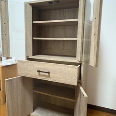  【ミニ食器棚】幅60×奥29×高さ119の画像