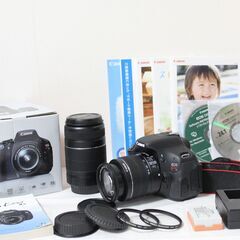超美品✨ Canon EOS Kiss X5 ダブルズームセット 一眼レフカメラの画像