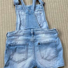 子供服 デニム オーバーオール 女の子 ハートの画像