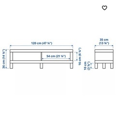 IKEA ラック　LACK テレビ台　ブラックブラウンの画像