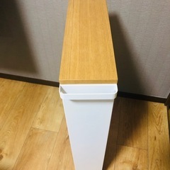 山崎実業(Yamazaki)  tower　ハンドル付き スリムワゴン ホワイト の画像
