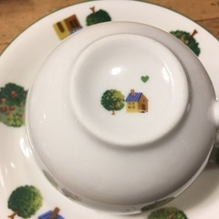 値下！中古★コーヒーカップ&ソーサー5客セット ボセジュール by Dessin Musee 絵変りの画像
