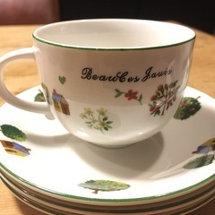 値下！中古★コーヒーカップ&ソーサー5客セット ボセジュール by Dessin Musee 絵変りの画像