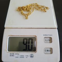 18K刻印 チェーンネックレスの画像