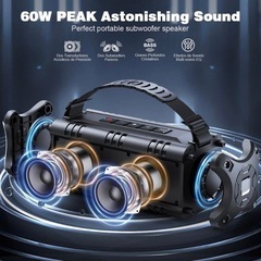 【新品未使用】Bluetoothスピーカー 30Wポータブルワイヤレススピーカー 防水の画像