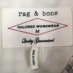 定価2-3万円ほど rag&bone M ラグアンドボーン 長袖シャツ ベージュ チェック柄 美品 未使用に近い 伊勢丹 表参道 チェック 高級 ブランドの画像