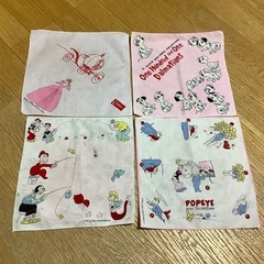 昭和レトロ　ハンカチ　キャラクター　シンデレラ　ポパイ　TUNE.K 11枚の画像