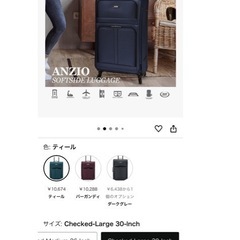 【新品】大型キャリーケースの画像