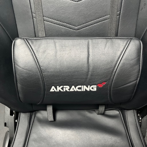AKRACING ゲーミングチェア デスクチェア 勉強机 勉強椅子 学習机 学習椅子 ブラック 黒 OVERTURE 高耐久PUレザー