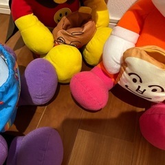 ぬいぐるみ　アンパンマン　バイキンマン　ドキンちゃんの画像