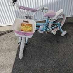 子供用自転車★補助輪付き★18インチ★かわいい装飾