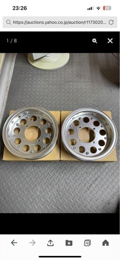 ホンダ モンキー 武川ホイール 8インチ 前後2.75Jセット 中古　早い者勝ち ホンダ モンキー 武川ホイール 8インチ 前後2.75Jセット 中古
