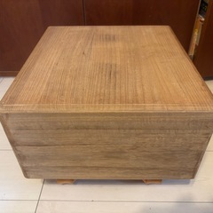 将棋盤　柾目　厚さ17.5cm 脚付き　ヘソあり　桐製カバー付き　柾目　天然木製足付将棋盤の画像