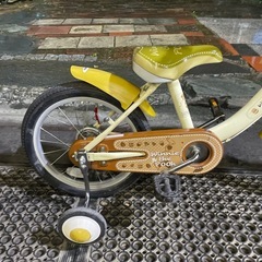 【5361】幼児車　16インチ　プーさん5,500円（税込）の画像