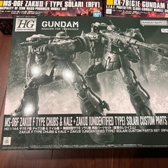 未開封　未組立　3個セット HG 復讐のレクイエム　ガンダムex  ザクⅡ プレミアムバンダイの画像