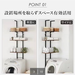 洗濯機　ラックの画像