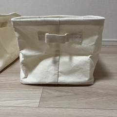 スリーコインズ　キャンバスワイド収納　3つセット　3coins 　不織布　収納ケース　小物  衣類　の画像