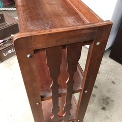 レトロ家具 木製オープン本棚 60cm×25cm×高さ95cmの画像