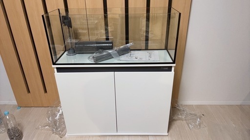 【新品】オーバーフロー水槽セット  900×300×360㎜　ホワイト
