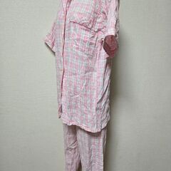 BELCRISTY パジャマ 2着 サッカー生地 寝巻き 長袖 ピンク 部屋着の画像