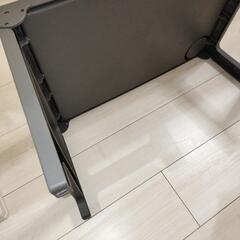 折りたたみ式　グレーアウトドアテーブルの画像