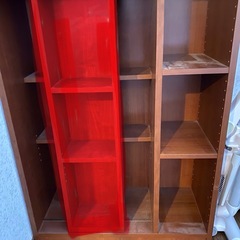 書棚　本棚　一部可動式の画像