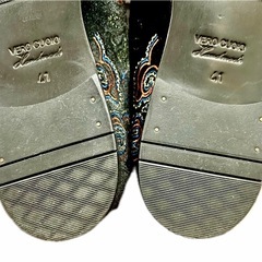 32796 2020AW VELVET MULE - PAPILLON needles ニードルス サンダル 靴 シューズ ミュール 26.5 41 刺繍 ベルベット トルコ パピヨンの画像