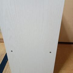 受け渡し決定 カラーボックス 白 2段の画像