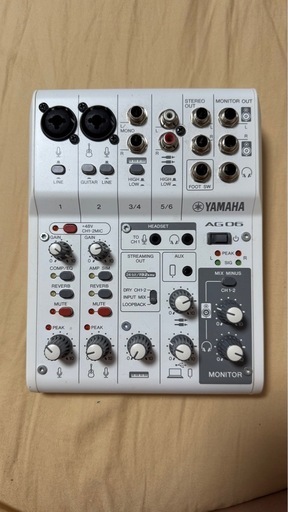 YAMAHA AG06mk2 フットスイッチ付 オーディオインターフェース